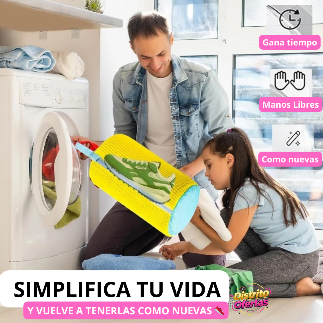 SneakersWash Pro™ - Saco de Zapatillas para Lavadora