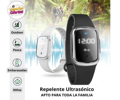 MosquitOFF™ - Brazalete Repele Mosquitos Ultrasónico