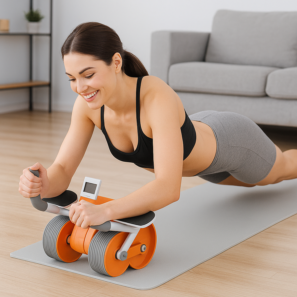 BoostRoll Pro™ – Rueda Abdominal con Efecto Rebote